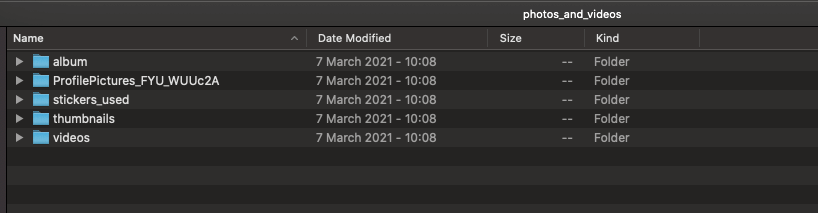 Toutes les photos et vidéos seront incluses dans un fichier d'archive ZIP.
