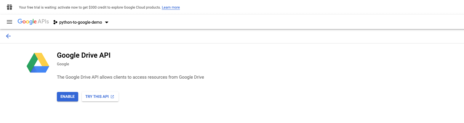 Habilitar la API de Google Drive y la API de Google Sheets