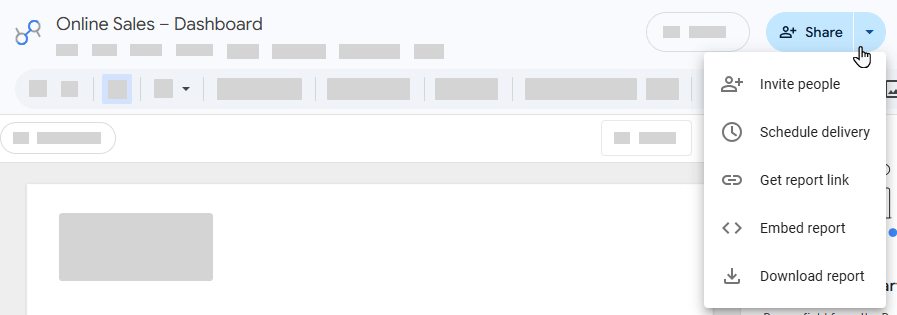 Figure 48. The Share menu