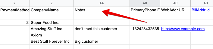 18 - quickbooks exporta clientes con notas