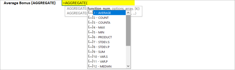 Aggregate Function Excel | Coupler.io Blog