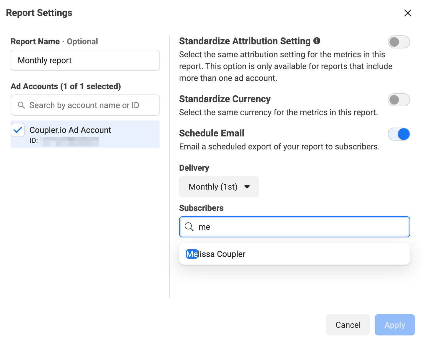 3 facebook ads programar email