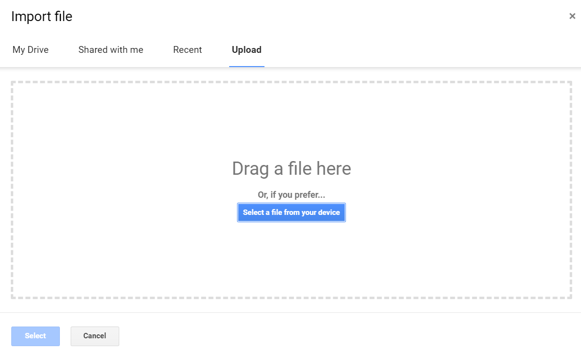 cargar archivo