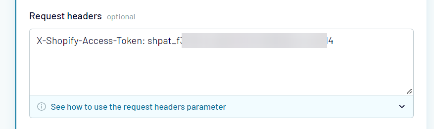 api token header
