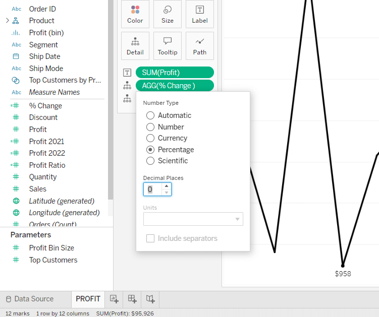 Formatear el campo Modificar