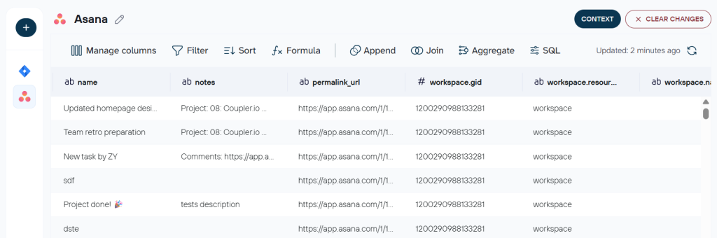 2.asana dataset coupler