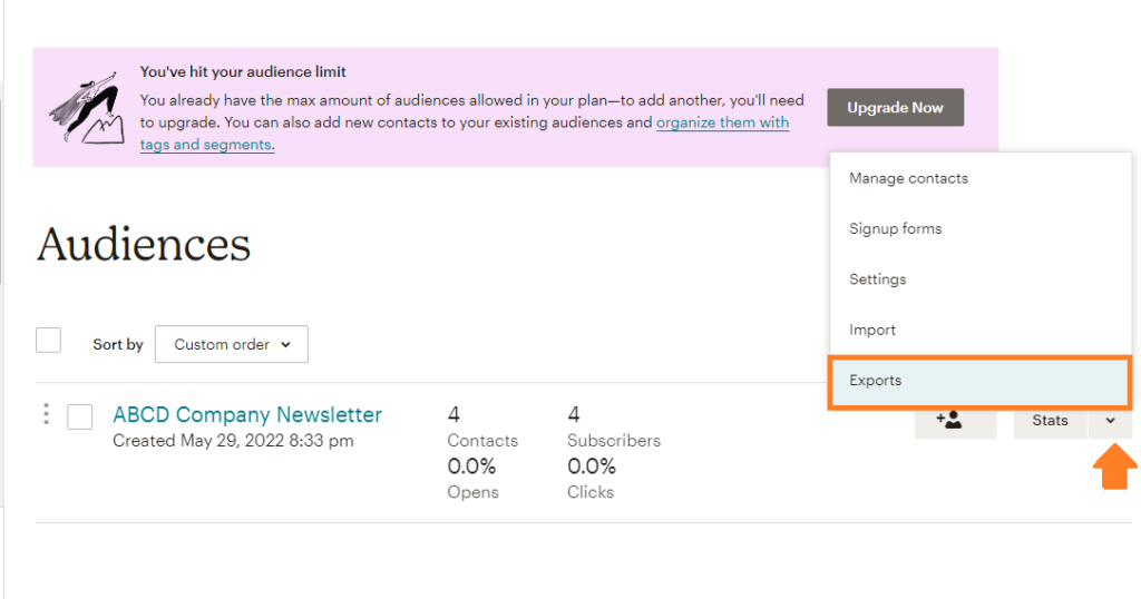 Image 22 How to back up Mailchimp audience 2