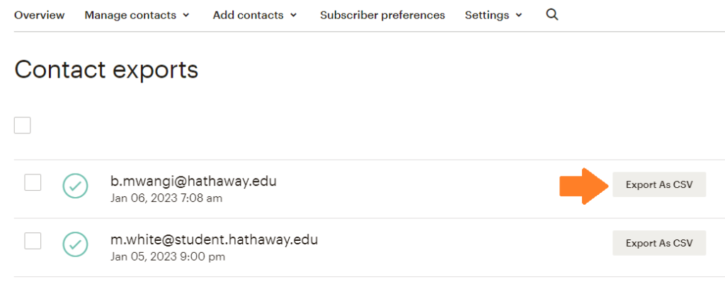 Image 28 How to back up Mailchimp Contacts 4