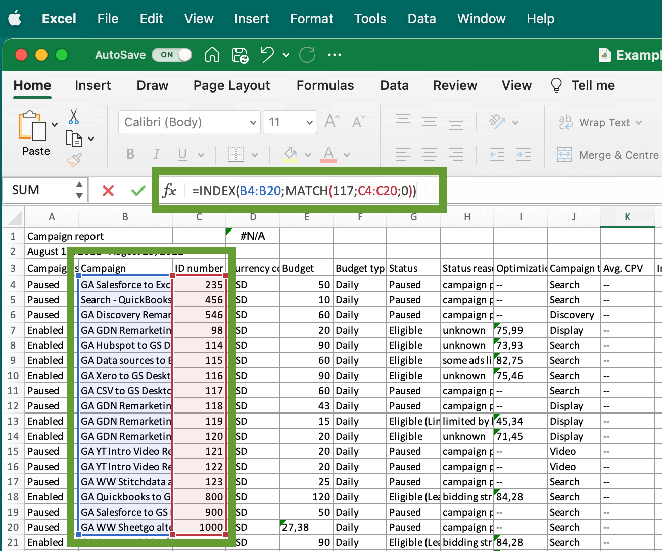 Cómo extraer datos específicos de una columna en Excel