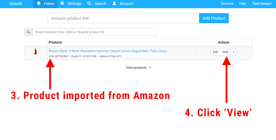 27 amazon importer spreadr app