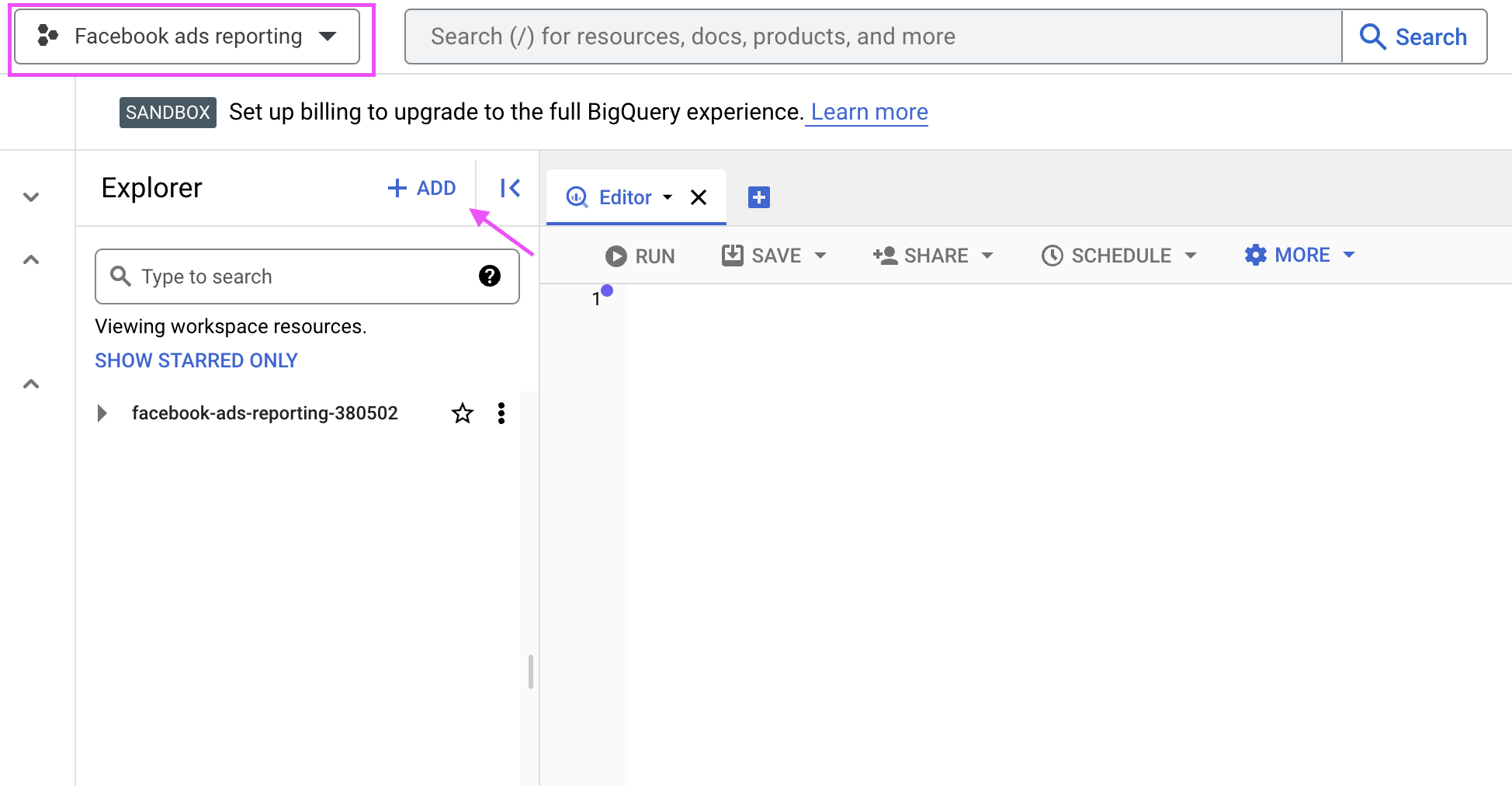 3 ajouter des données bigquery