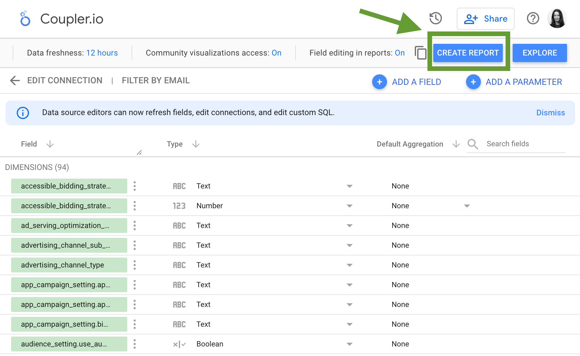 12. Crear informe Looker Studio