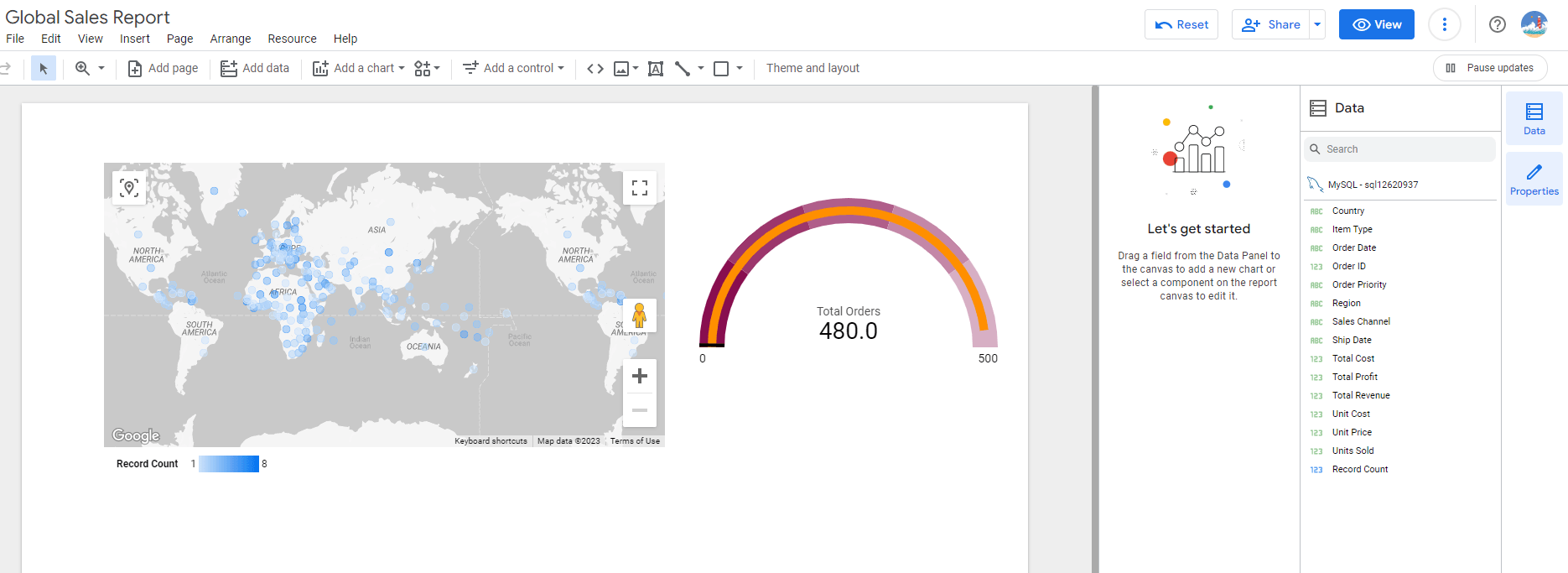 18 visualizar datos mysql en looker studio