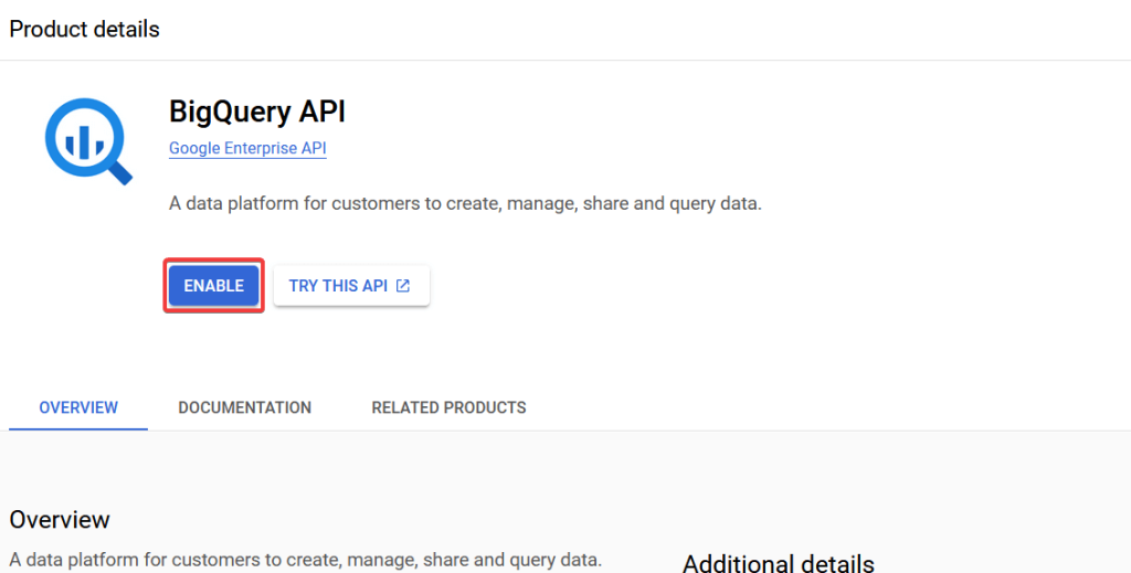 11 enable bq api