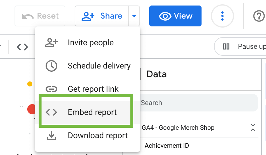 15 share embed report looker studio