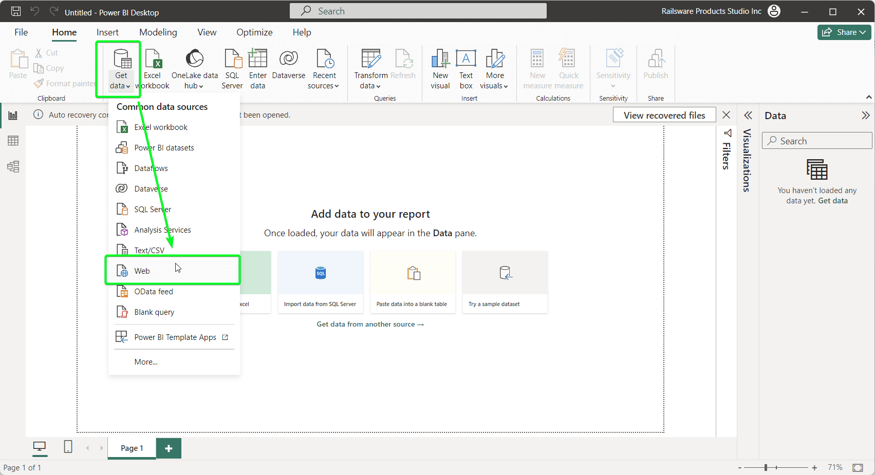 1.4 power bi obtener datos de la web