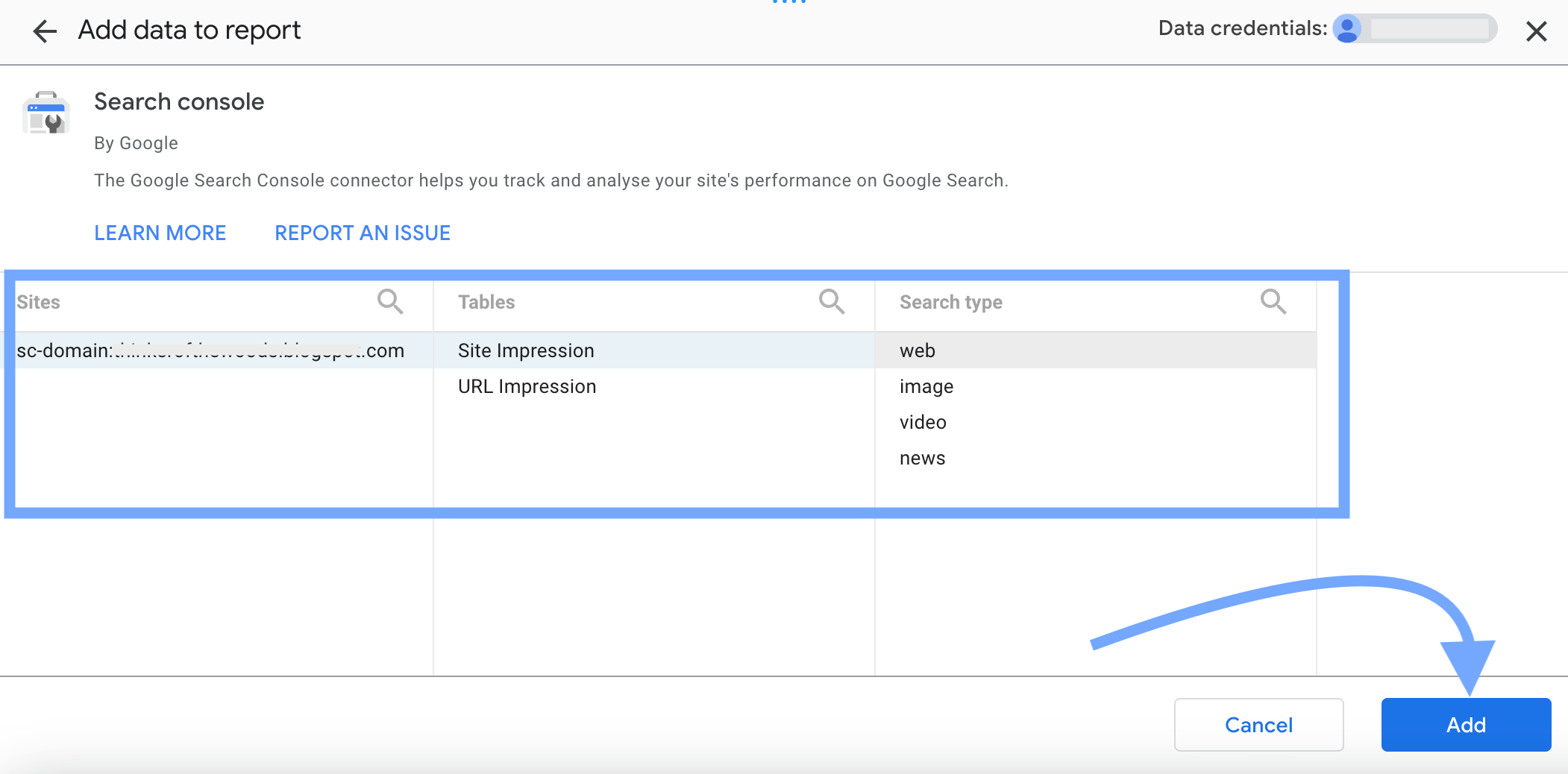 11 conectar la fuente de datos de google search console a looker studio