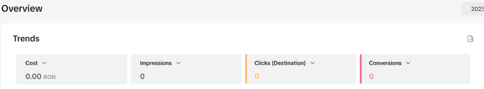 métrica clics tiktok ads