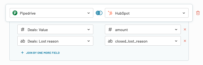 Fonction joindre Pipedrive HubSpot