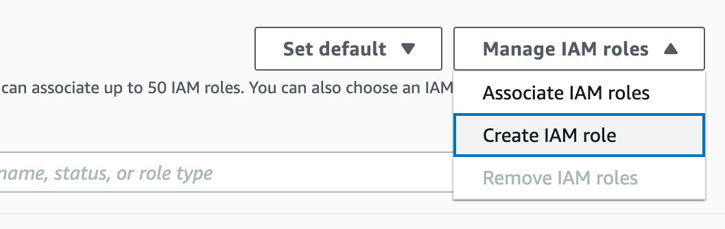 2.7 create IAM role