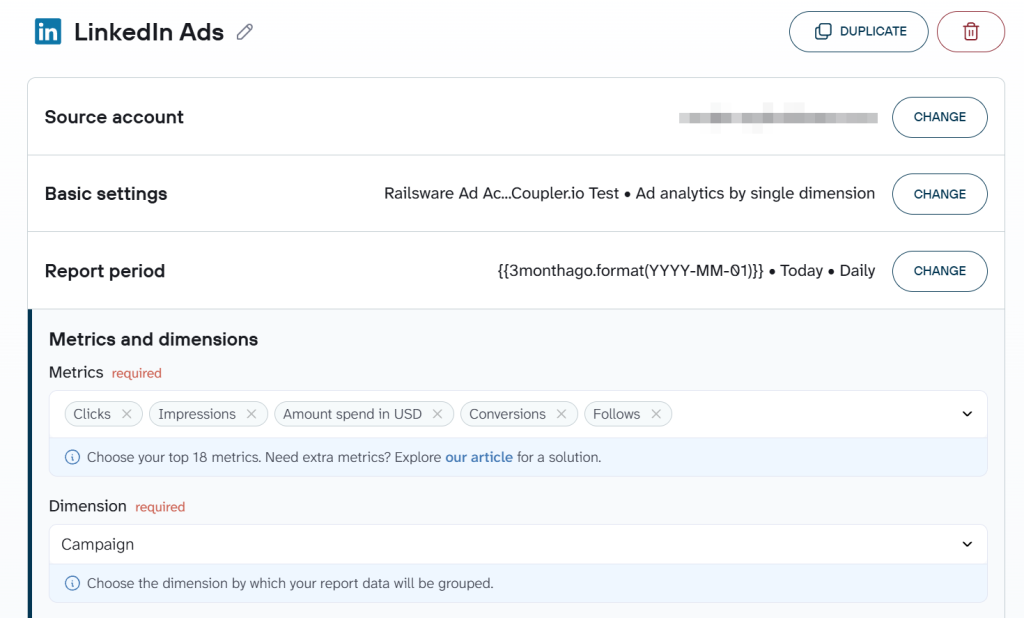 linkedin ads source coupler