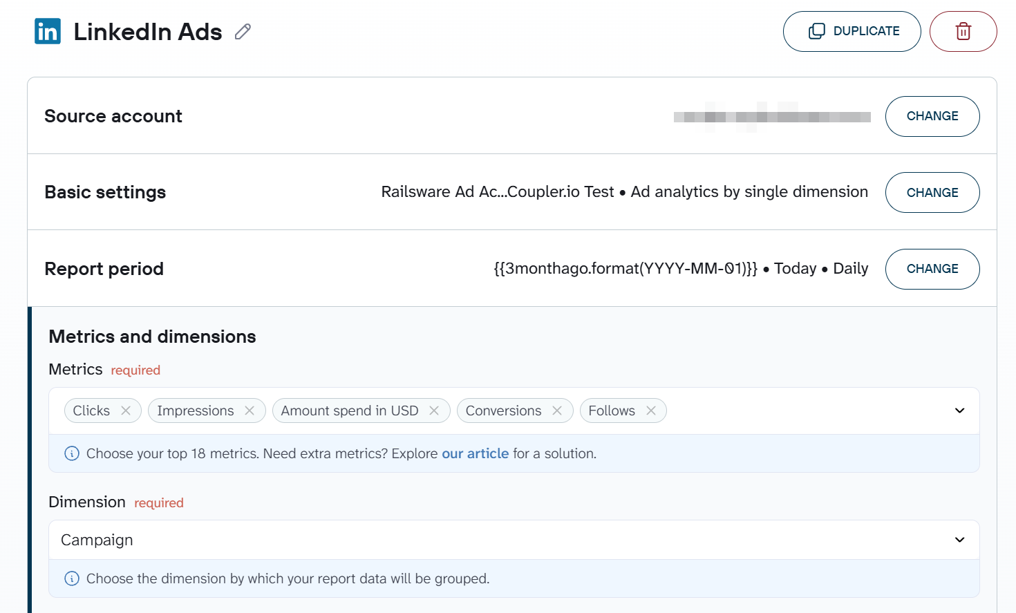linkedin ads source coupler