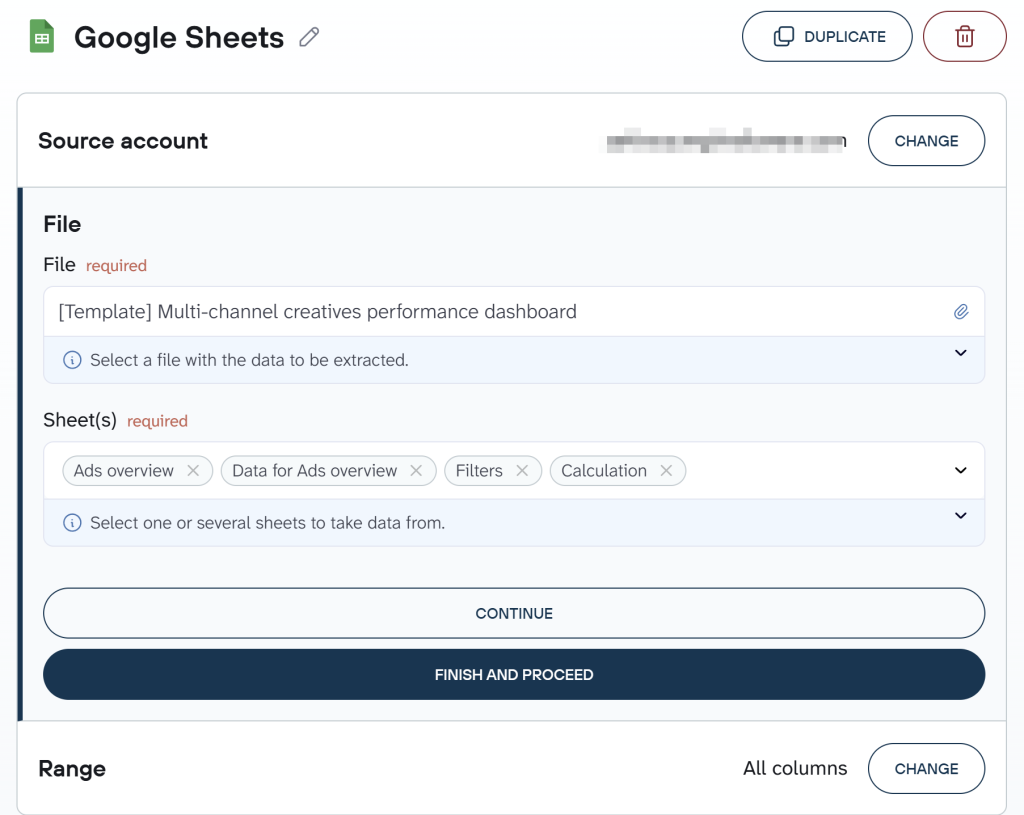 google sheets source