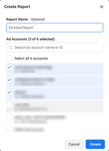 14 sélectionner les comptes