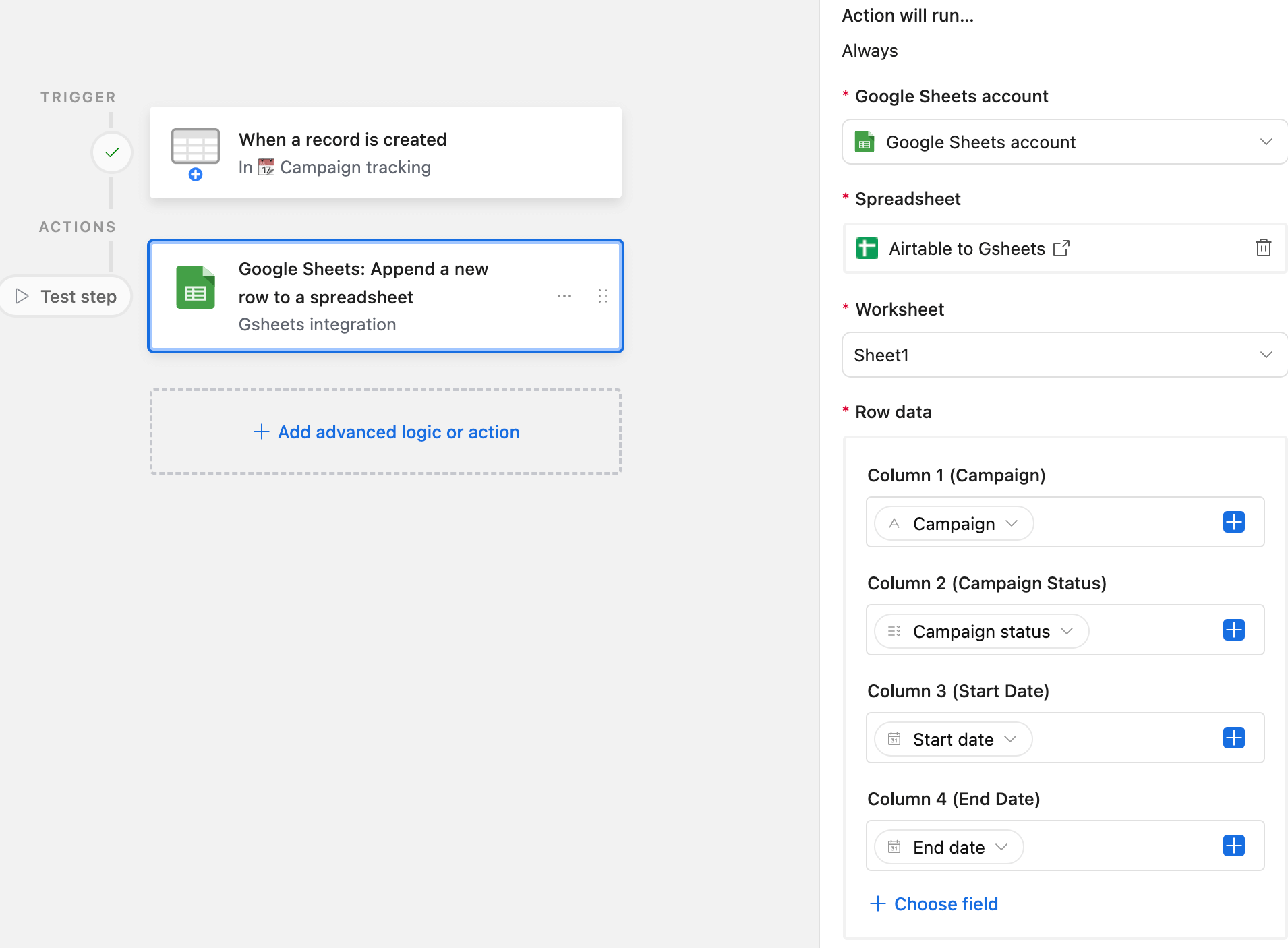 12 configurar la integración de google sheets con airtable