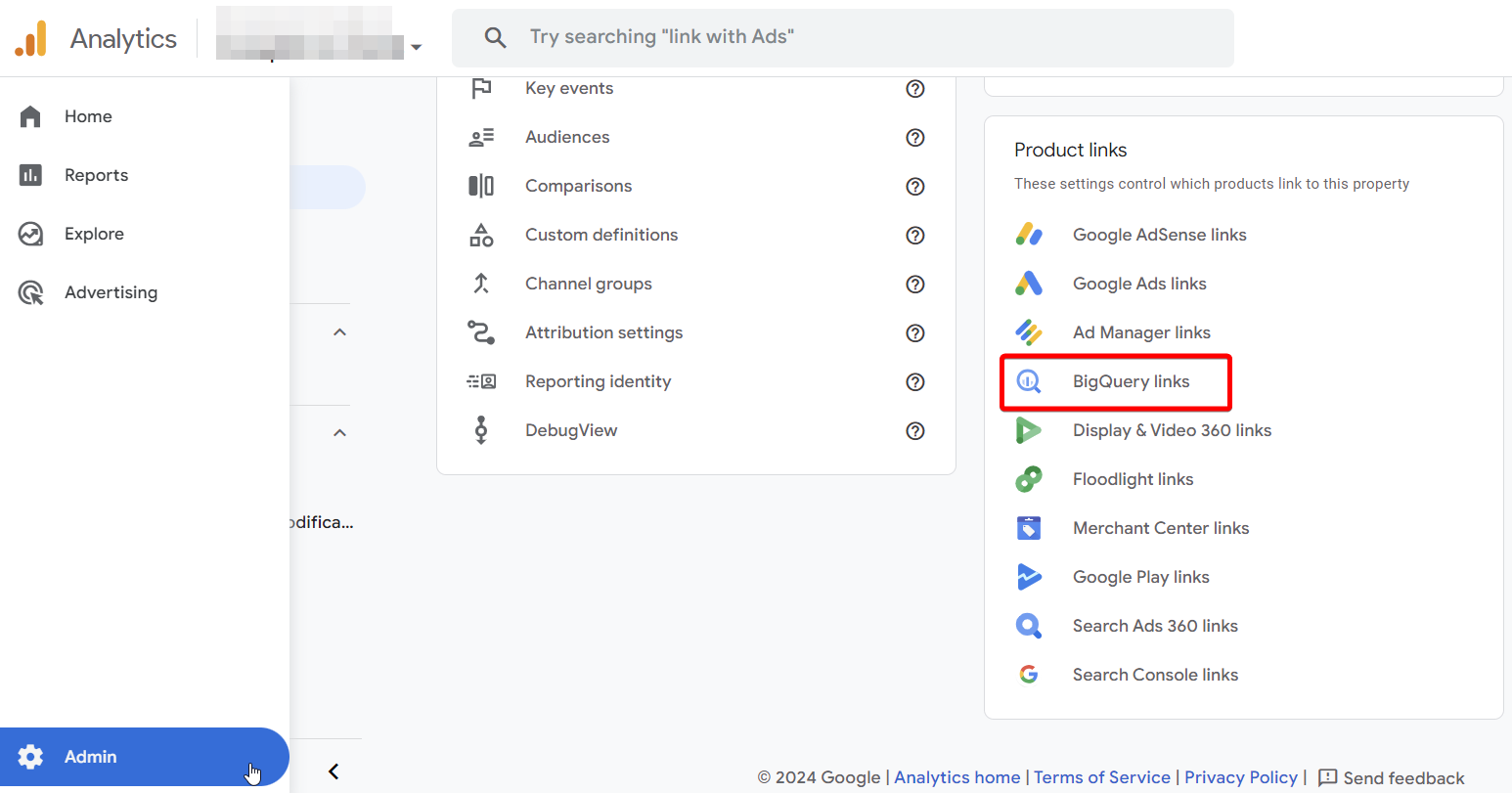 bigquery-Links