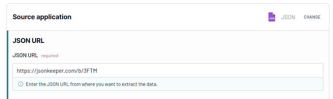 json to excel source url