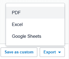 10 export Xero report