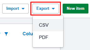 6 export button