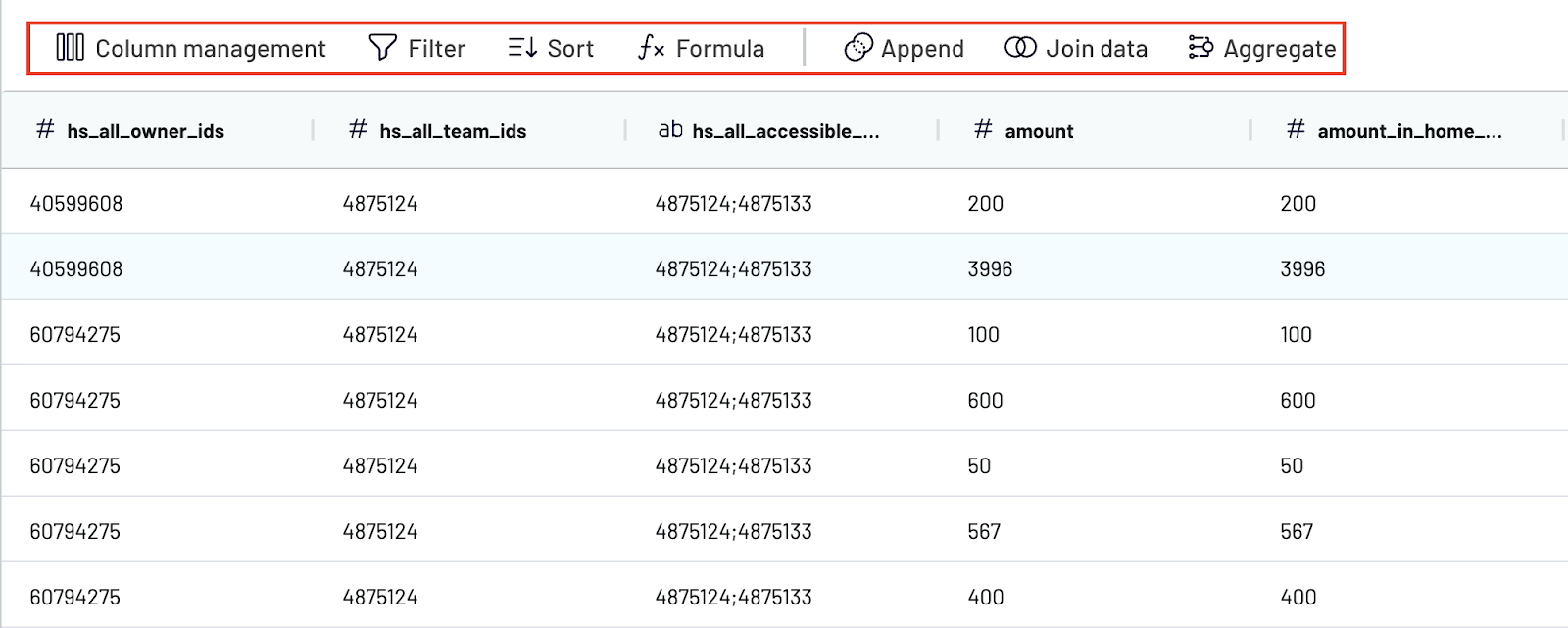 Coupler.io data transformation options