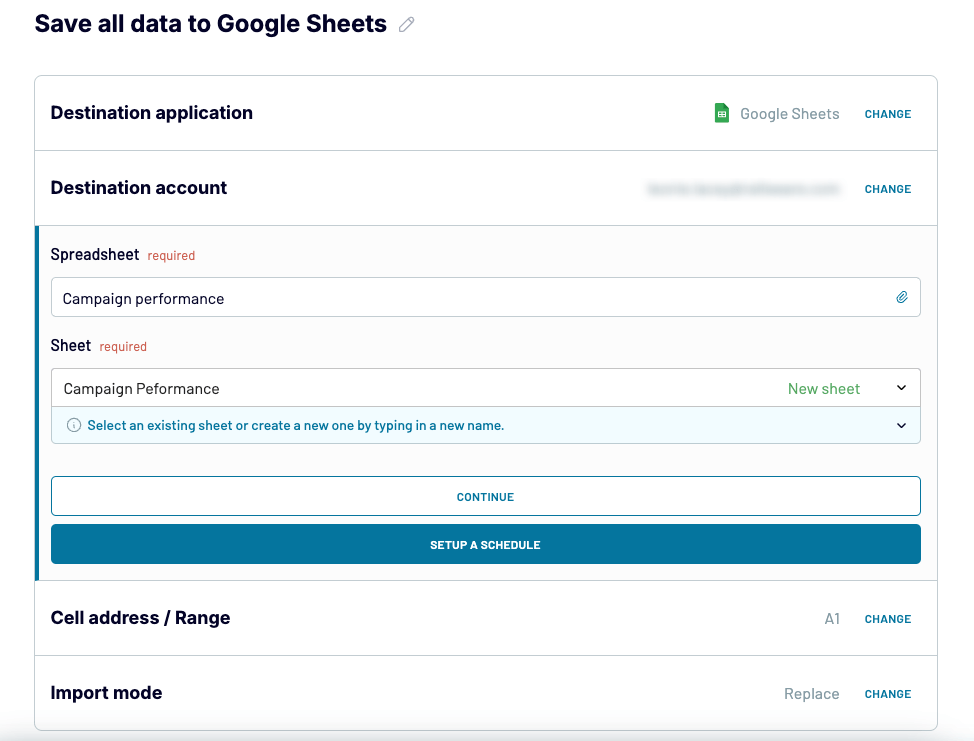 3 Coupler google ads à Gsheets