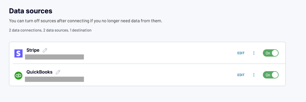 data sources stripe quickbooks