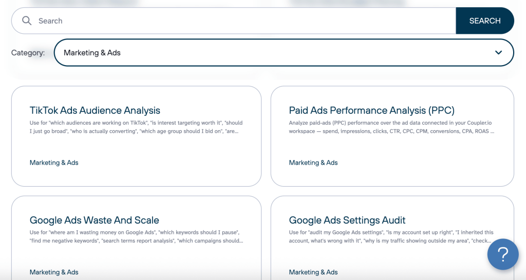 AI skills library coupler marketing
