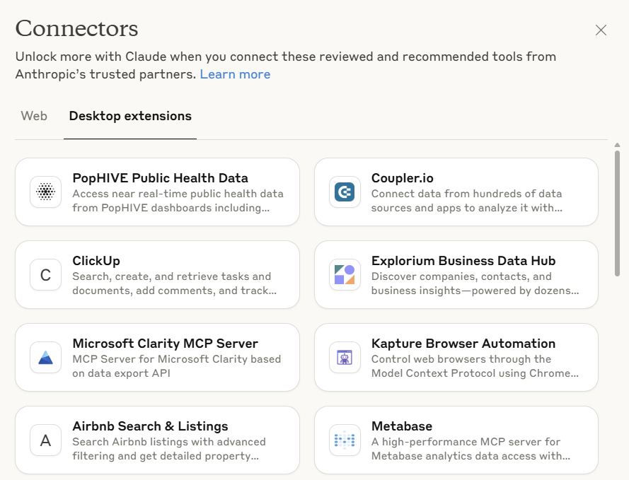 Coupler.io Claude desktop extension