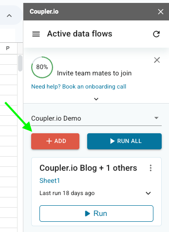 Coupler.io add in for Google Sheets tutorial