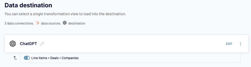 ChatGPT as the data destination in Coupler.io
