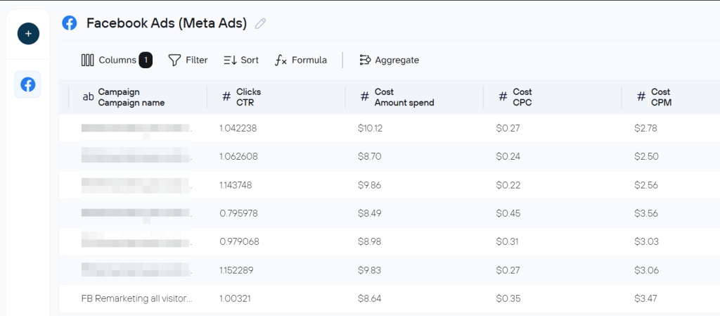 coupler facebook ads data set