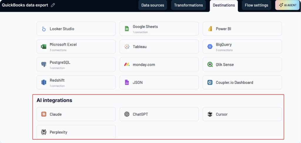 AI integrations in Coupler