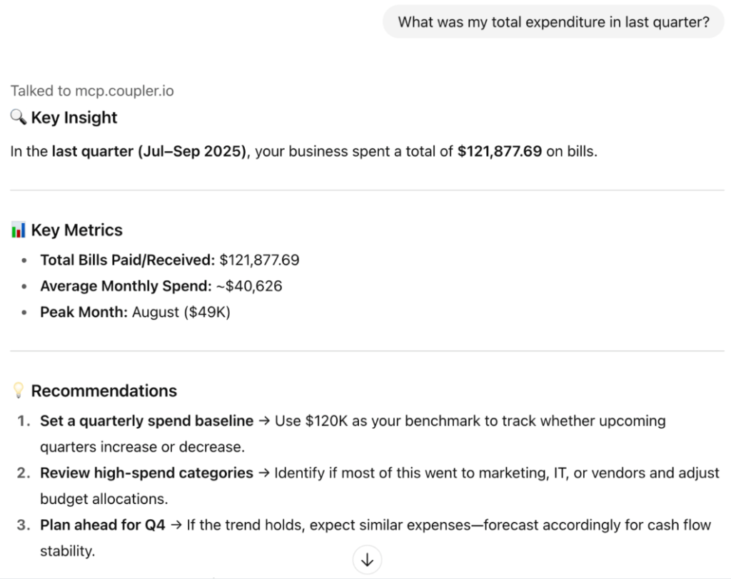 AI insights in Coupler