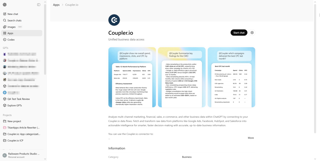 coupler app chatgpt