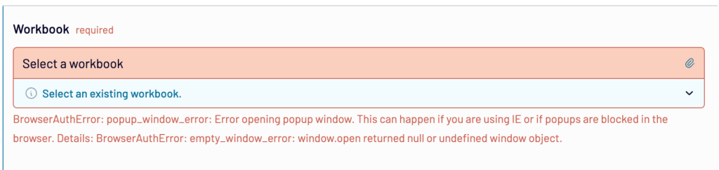 error notice