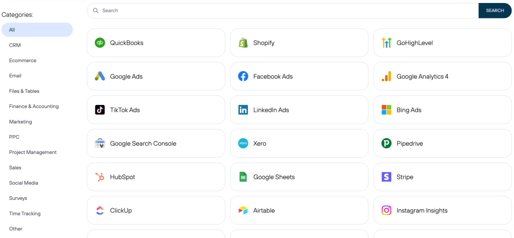 Coupler.io data sources