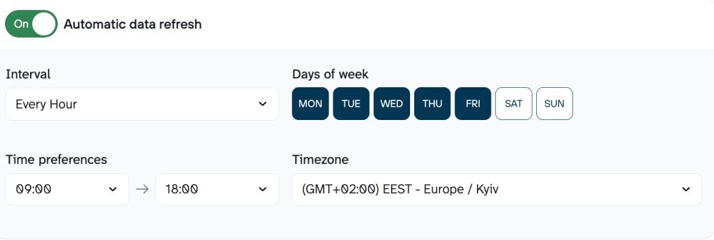 Data refresh