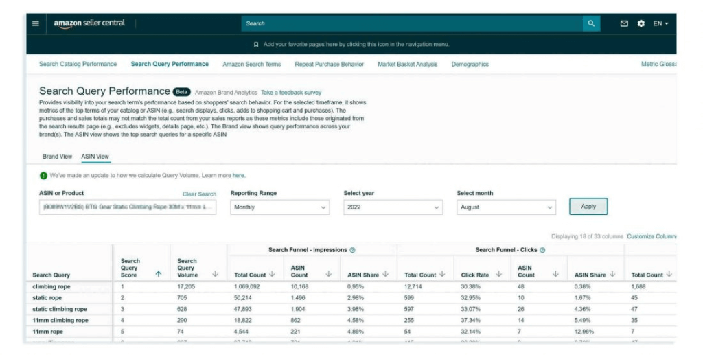search query performance