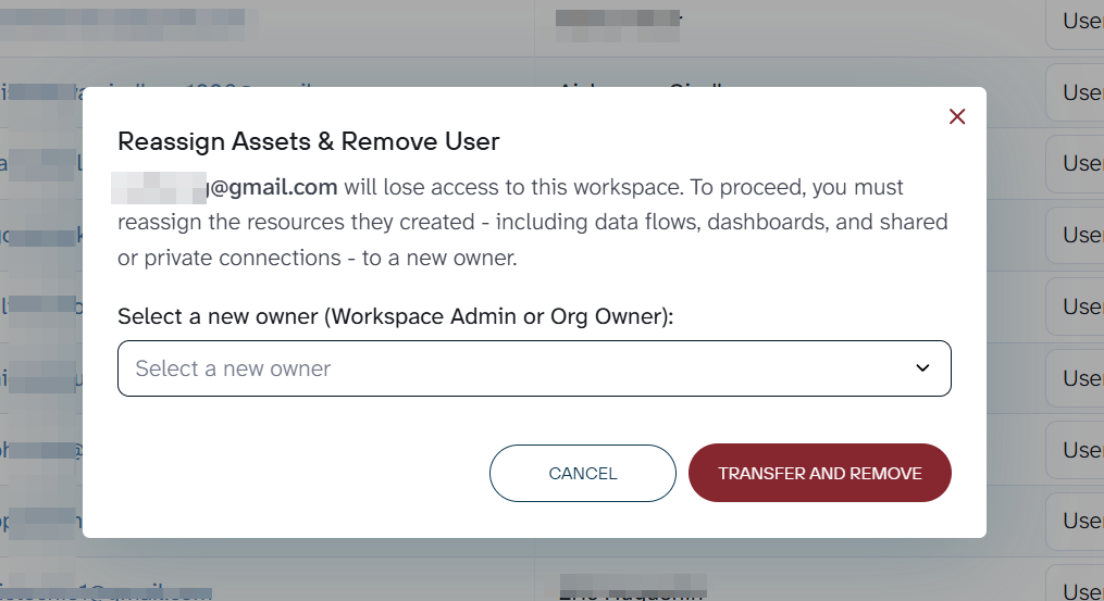 remove user
