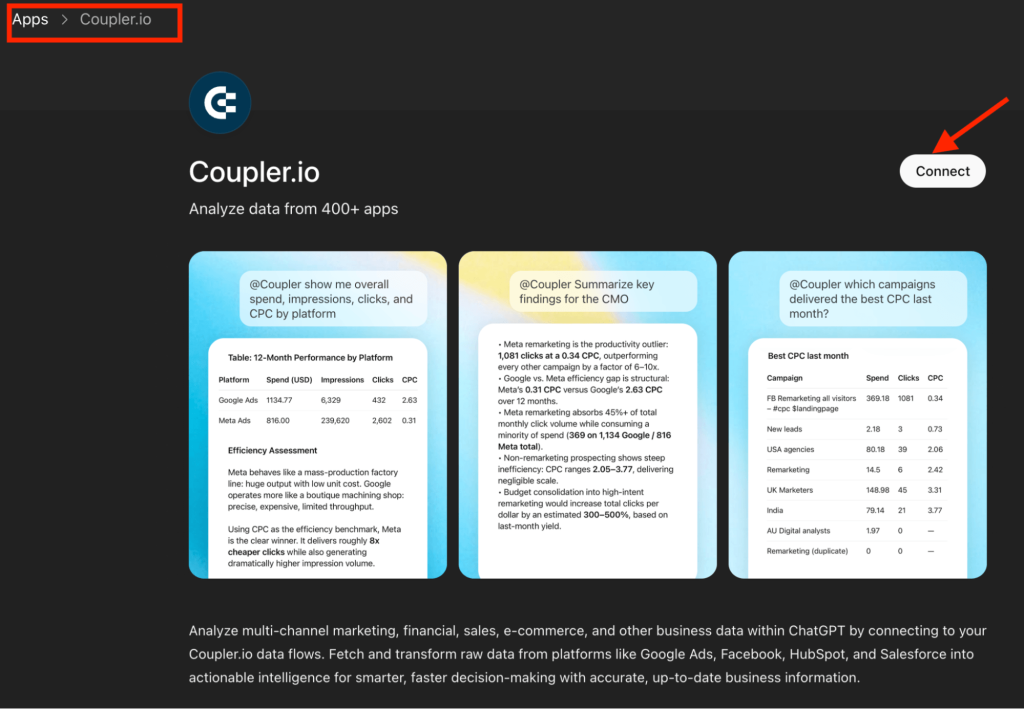 coupler chatgpt app